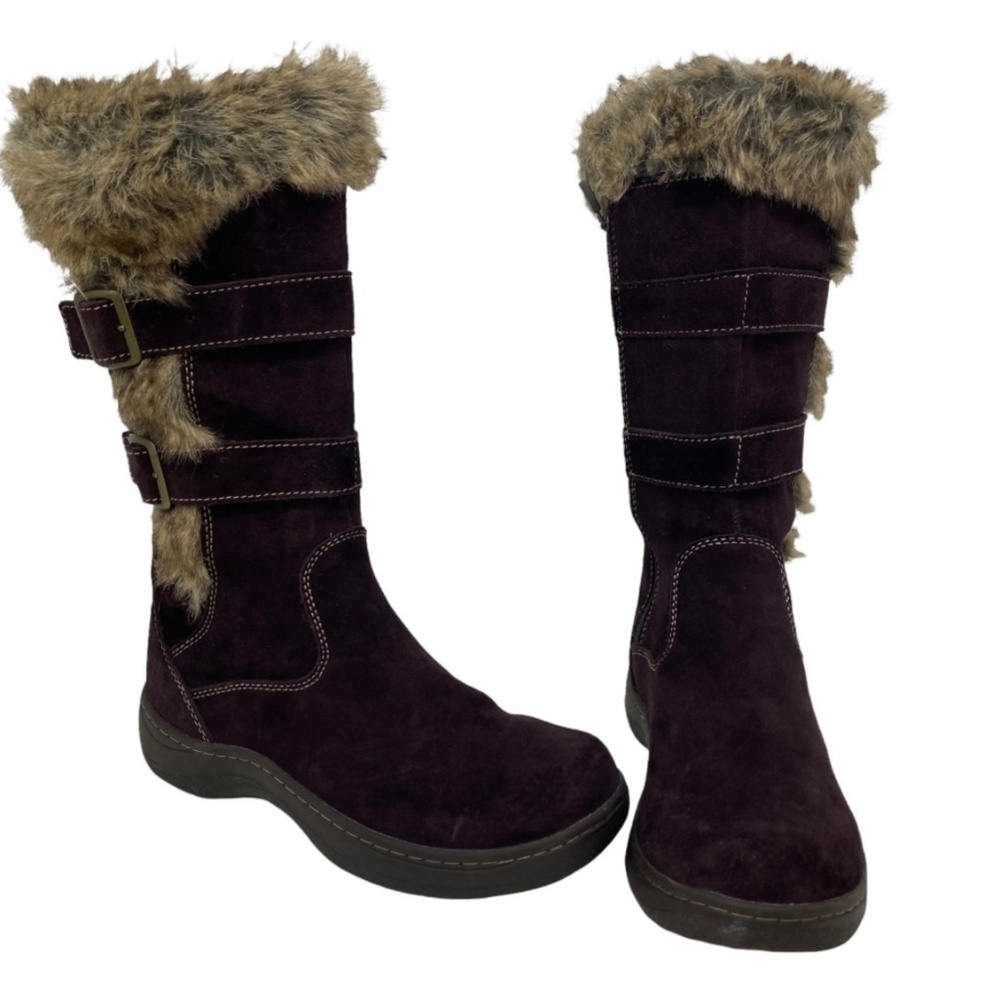 LL Bean Tek 2.5 Nordic Waterproof Insulated Tall Winter Boots Suede 8